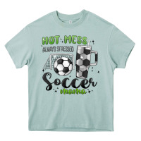 Arona hot mess always stressed soccer mama stanley cup Heavy Core Tee - MaliasSmallBusiness