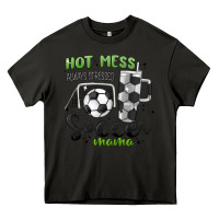 Asphalt hot mess always stressed soccer mama stanley cup Heavy Core Tee - MaliasSmallBusiness