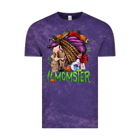 Cloud Purple momster halloween momlife Vintage Tee - Jasminsmagicworld