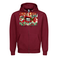 Burgundy Self love is the best love Zipper Hoodie - FaDigitalArtStudio