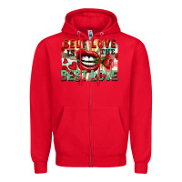 Red Self love is the best love Zipper Hoodie - FaDigitalArtStudio