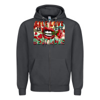 Smoke Self love is the best love Zipper Hoodie - FaDigitalArtStudio