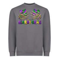 Storm mardi gras skeleton hands Heavyweight Sweatshirt - CowGirlArtShop