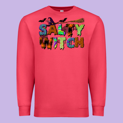 Salty Witch Premium Sweatshirt Designed By Bundleandbundleshop