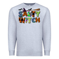 Heather Grey salty witch Premium Sweatshirt - BundleAndBundleShop