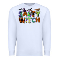 White salty witch Premium Sweatshirt - BundleAndBundleShop