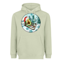 Matcha Slide Avocado Heavyweight Hoodie - FaDigitalArtStudio
