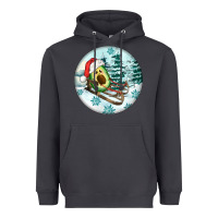 Smoke Slide Avocado Heavyweight Hoodie - FaDigitalArtStudio