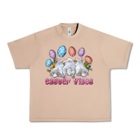Burro Easter Vibes with Bunny and Eggs Urban Heavy Tee - RanaPortraitStore