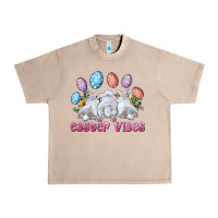 French Oak Easter Vibes with Bunny and Eggs Urban Heavy Tee - RanaPortraitStore