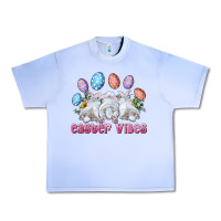 Grape Ice Easter Vibes with Bunny and Eggs Urban Heavy Tee - RanaPortraitStore