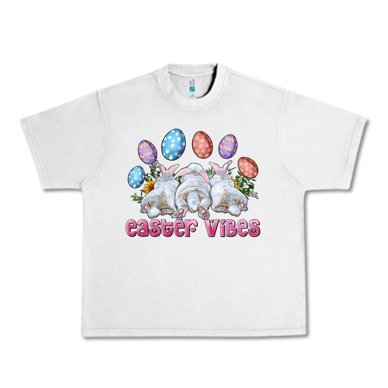 Easter Vibes With Bunny And Eggs Urban Heavy Tee by RanaPortraitStore | Teevron