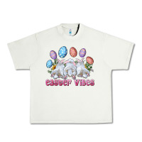 Pistachio Easter Vibes with Bunny and Eggs Urban Heavy Tee - RanaPortraitStore