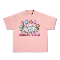 Salmon Easter Vibes with Bunny and Eggs Urban Heavy Tee - RanaPortraitStore
