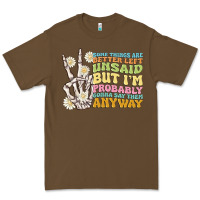 Cacao some things are better left unsaid Premium Tee - MaliasSmallBusiness