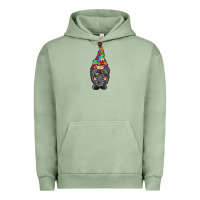 Pigment Oil Green gnome autism Urban Hoodie - RacoonDesign