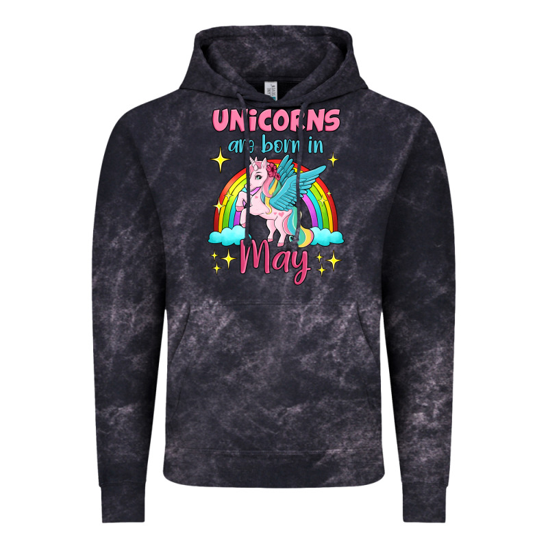 Unicorns Are Born In May Vintage Hoodie by Jasminsmagicworld | Teevron