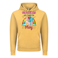 Vintage Mustard unicorns are born in may Vintage Hoodie - Jasminsmagicworld