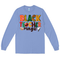 Colony Blue black teacher magic Long Sleeve Tee - NancyCooperArtShop