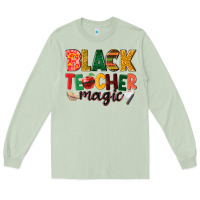 Matcha black teacher magic Long Sleeve Tee - NancyCooperArtShop