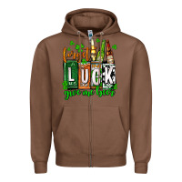 Chestnut St. Patrick's Forget luck give me beer Zipper Hoodie - OliviaCreatesArt