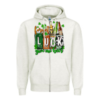 St. Patrick's Forget Luck Give Me Beer Zipper Hoodie | Teevron