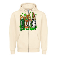 Sandshell St. Patrick's Forget luck give me beer Zipper Hoodie - OliviaCreatesArt