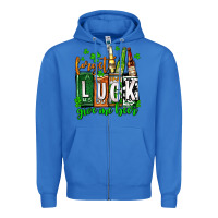 True Royal St. Patrick's Forget luck give me beer Zipper Hoodie - OliviaCreatesArt