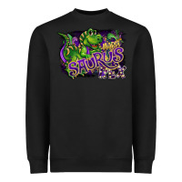 Black mardi saurus rex Heavyweight Sweatshirt - CowGirlArtShop