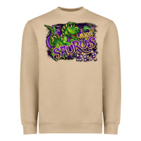 Mushroom mardi saurus rex Heavyweight Sweatshirt - CowGirlArtShop