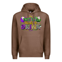 Chestnut This girl needs a drink Premium Hoodie - FaDigitalArtStudio