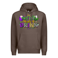 Coffee This girl needs a drink Premium Hoodie - FaDigitalArtStudio