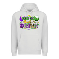 Dove Grey This girl needs a drink Premium Hoodie - FaDigitalArtStudio