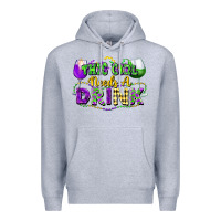 Heather Grey This girl needs a drink Premium Hoodie - FaDigitalArtStudio
