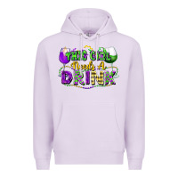 Lilac This girl needs a drink Premium Hoodie - FaDigitalArtStudio
