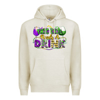 Oatmeal Heather This girl needs a drink Premium Hoodie - FaDigitalArtStudio