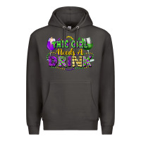 Smoke This girl needs a drink Premium Hoodie - FaDigitalArtStudio