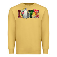 Antique Gold christmas penguin love Premium Sweatshirt - FaDigitalArtStudio