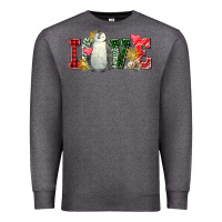 Charcoal Heather christmas penguin love Premium Sweatshirt - FaDigitalArtStudio