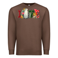 Chestnut christmas penguin love Premium Sweatshirt - FaDigitalArtStudio