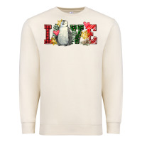 Sandshell christmas penguin love Premium Sweatshirt - FaDigitalArtStudio