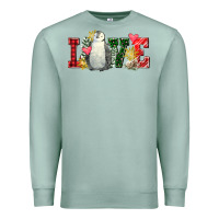Seafoam christmas penguin love Premium Sweatshirt - FaDigitalArtStudio