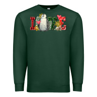 Sports Green christmas penguin love Premium Sweatshirt - FaDigitalArtStudio