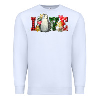 White christmas penguin love Premium Sweatshirt - FaDigitalArtStudio