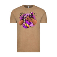 Vintage Coffee Halloween afro sneakers Vintage Tee - RanaPortraitStore