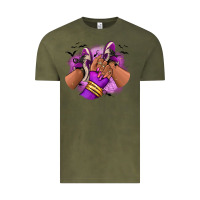 Vintage Olive Halloween afro sneakers Vintage Tee - RanaPortraitStore