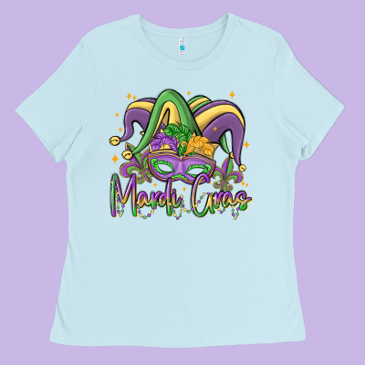 Mardi Gras Ladies Tee Designed By Maliassmallbusiness