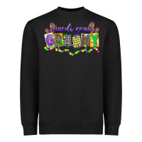 Black mardi gras grammy Heavyweight Sweatshirt - CowGirlArtShop