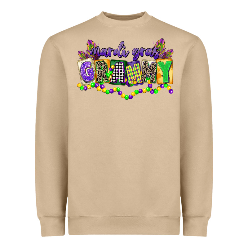 Mardi Gras Grammy Heavyweight Sweatshirt by CowGirlArtShop | Teevron
