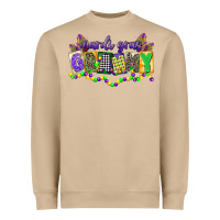 Mushroom mardi gras grammy Heavyweight Sweatshirt - CowGirlArtShop